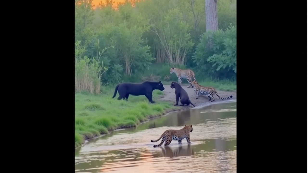 Viral Video Captures Fearless Honey Badger Taking on Three Leopards in a Thrilling Showdown